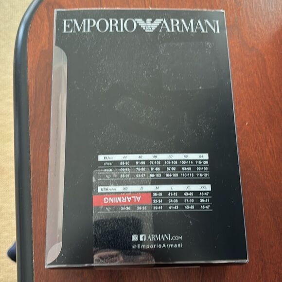 Emporio Armani 3pack trunk xl stretch cotton 3 colors black blue lig… - Picture 6 of 6